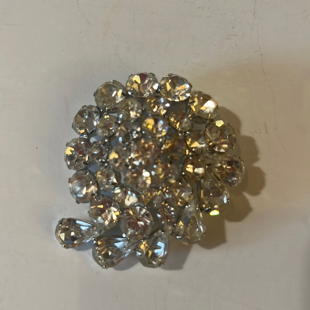 Vintage Crystal Brooch